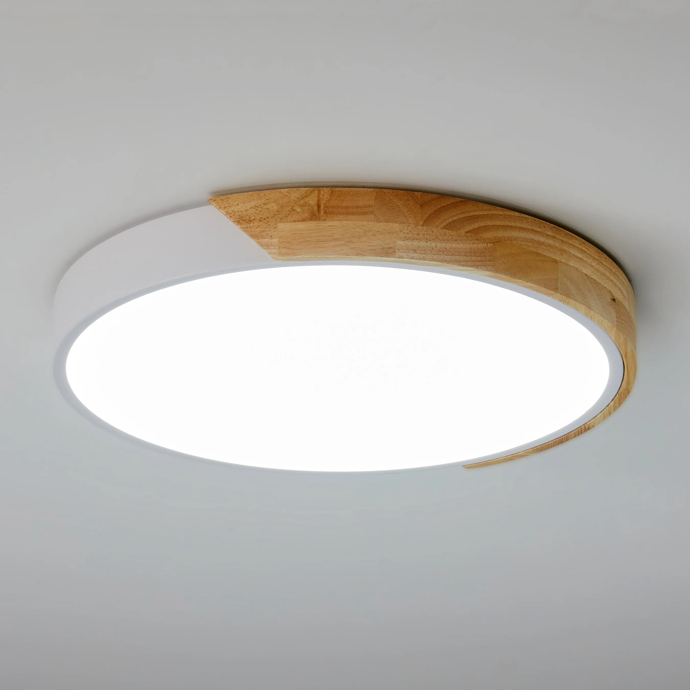 1-Light Round Acrylic LED Flush Mount Lighting