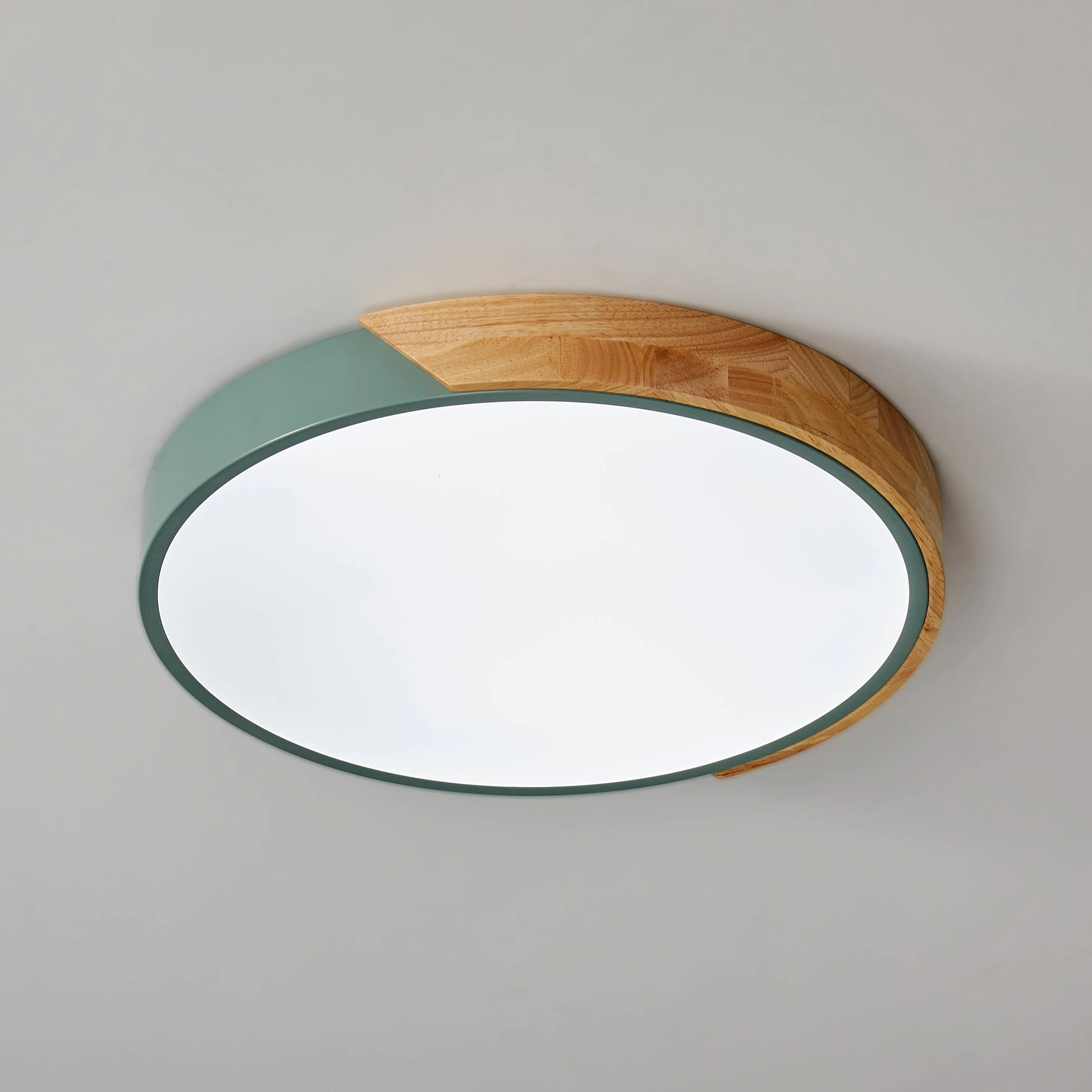 1-Light Round Acrylic LED Flush Mount Lighting