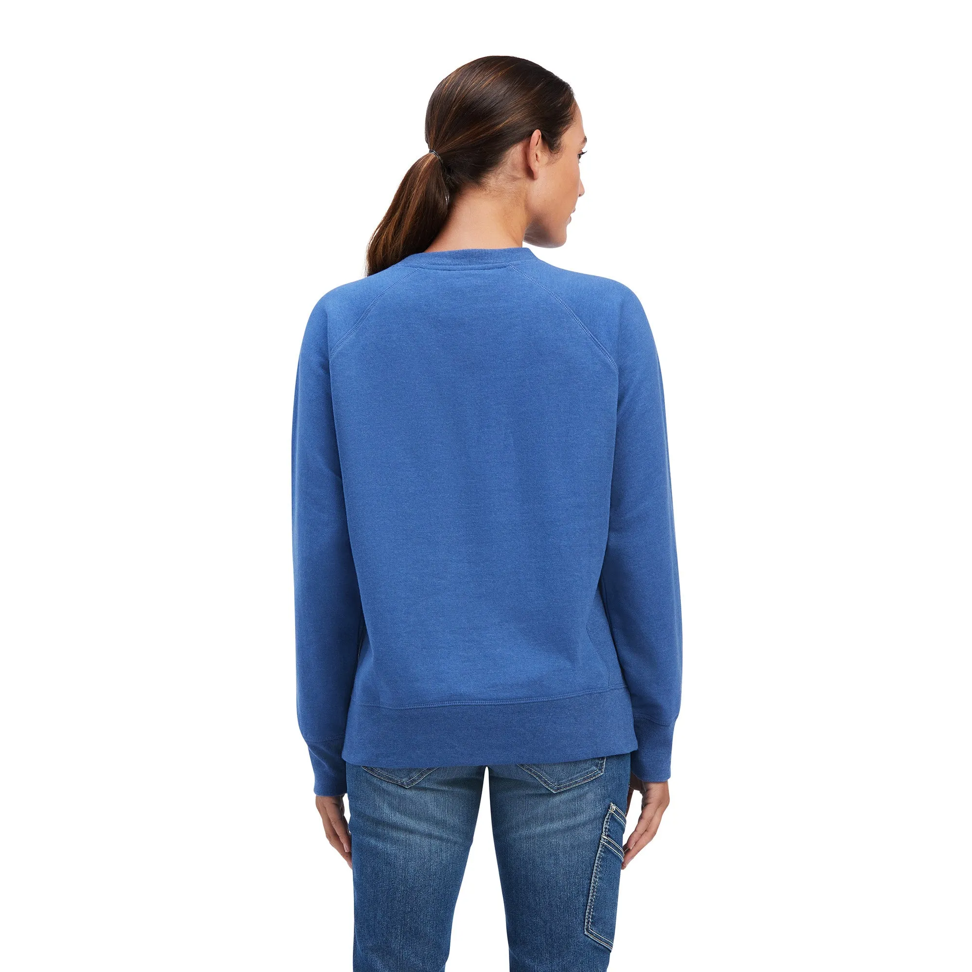 Ariat Ladies Rebar Work Fleece Navy Pullover Sweatshirt 10041442