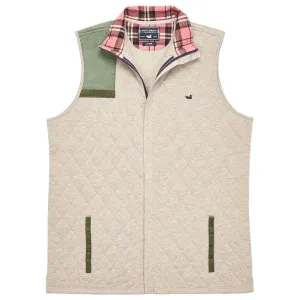 Carlyle Sporting Vest in Heathered Burnt Taupe by Southern Marsh