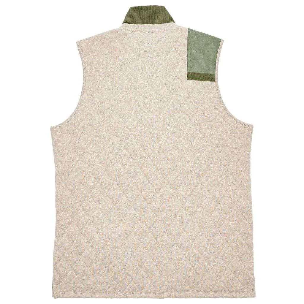Carlyle Sporting Vest in Heathered Burnt Taupe by Southern Marsh