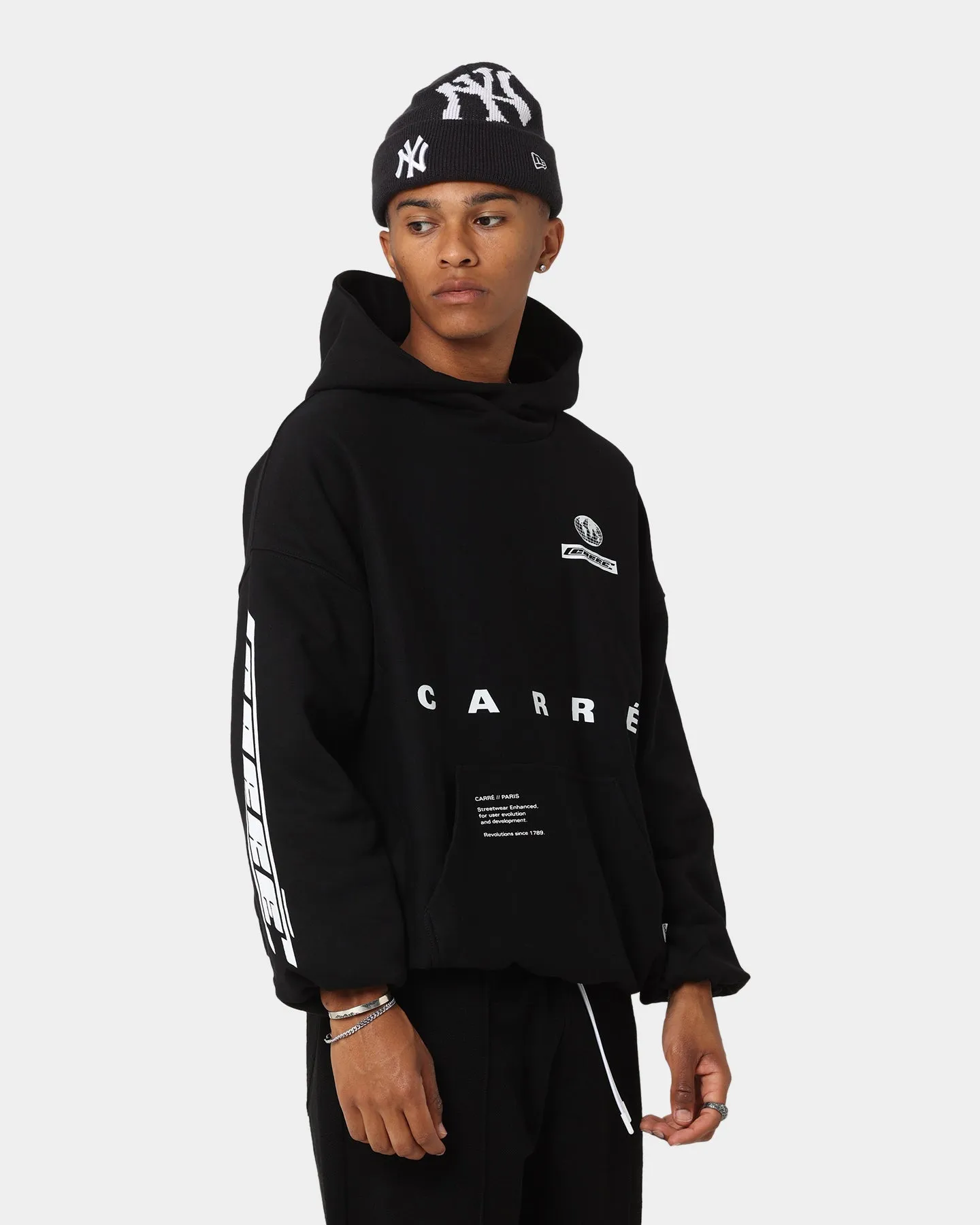 Carré Enhanced Oversized Superior Hoodie Black