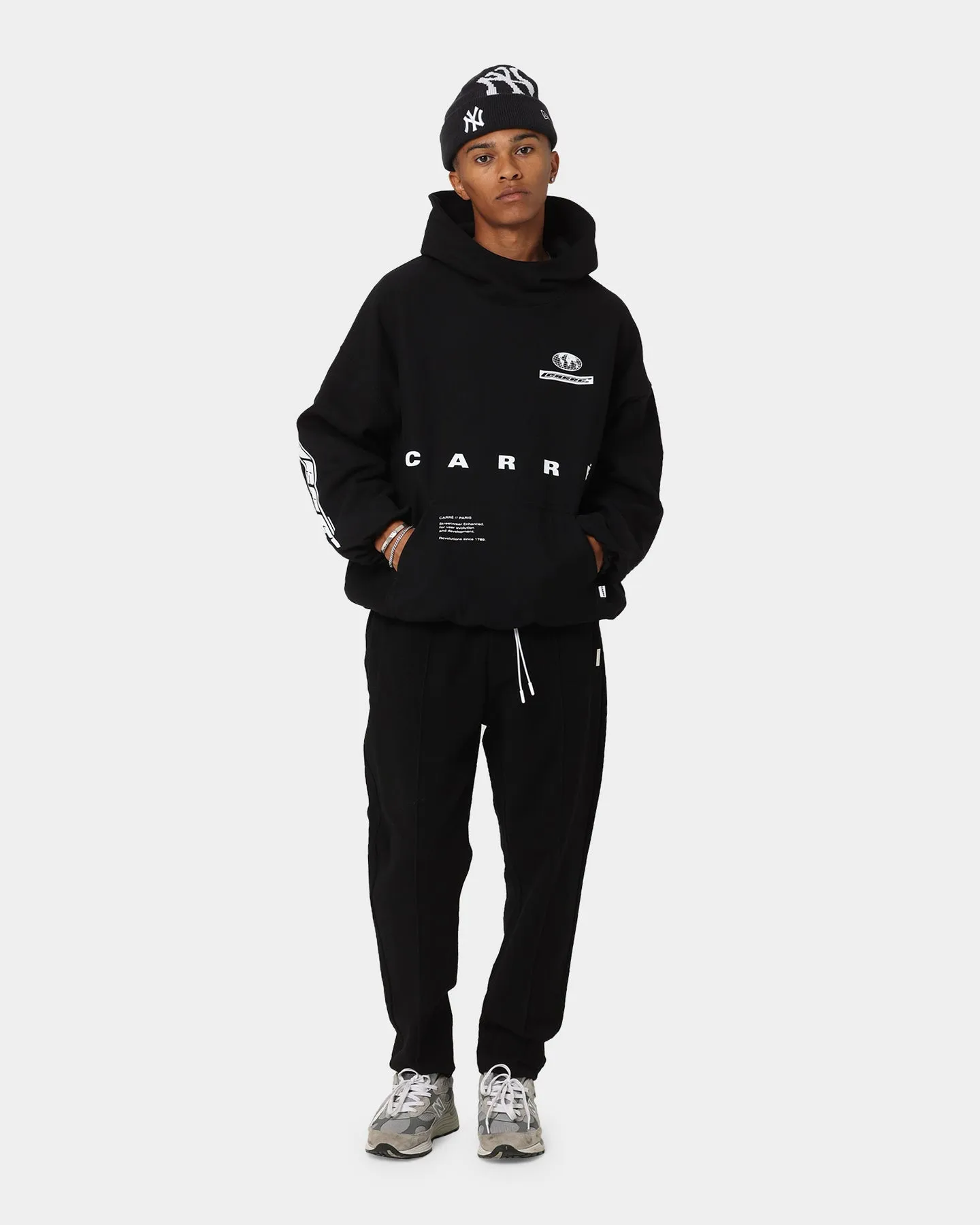 Carré Enhanced Oversized Superior Hoodie Black