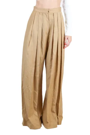 Materiel brown wool wide leg  trousers (s; retail $584)