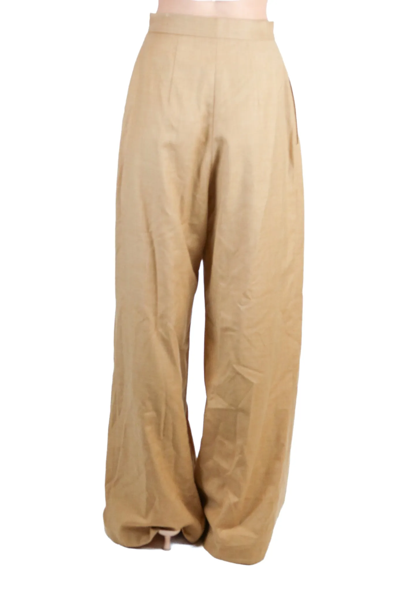 Materiel brown wool wide leg  trousers (s; retail $584)
