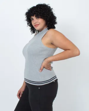 Sleeveless Mock Turtleneck Sweater